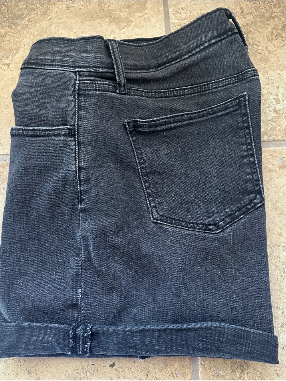 GAP Women's Black Folded Hem Jean Shorts
